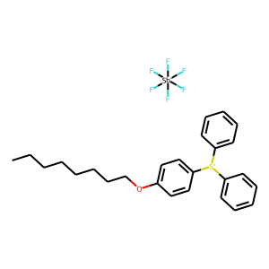 (4-octyloxyphenyl) diphenyl sulfonium hexafluoroantimonate